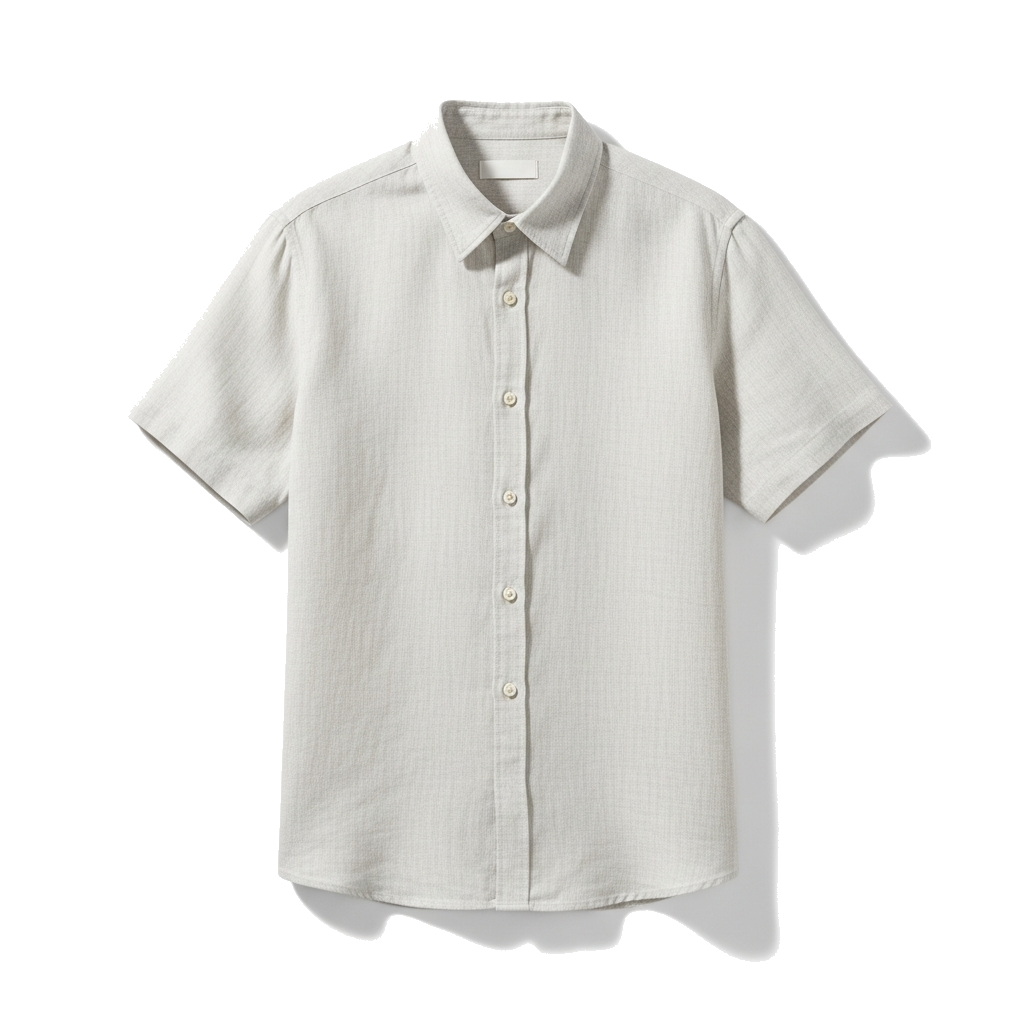 Linen short-sleeve shirt