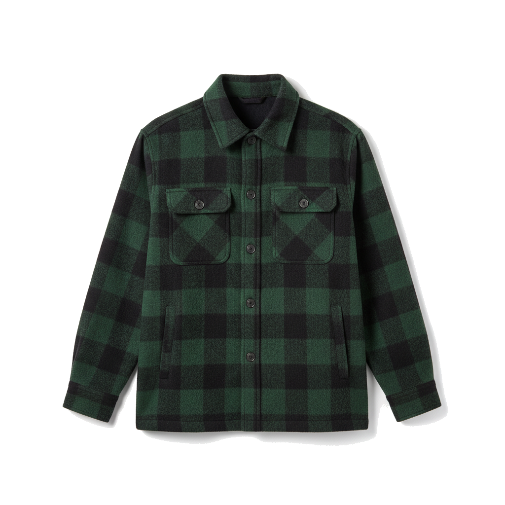 Flannel check overshirt