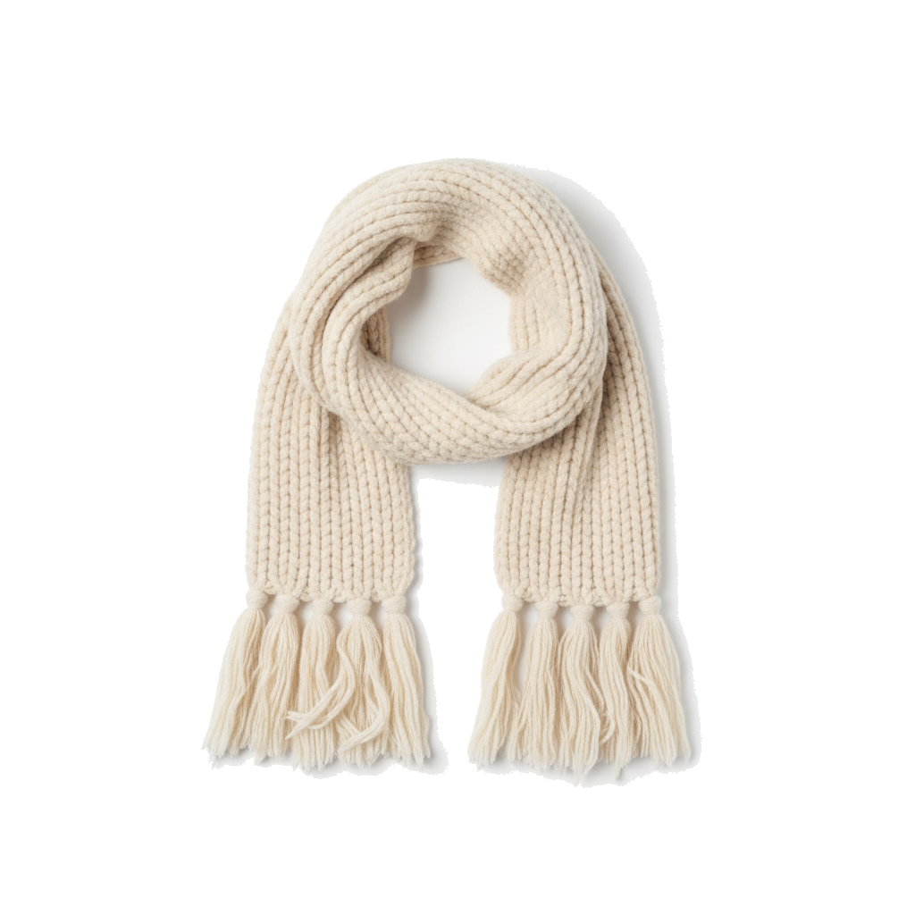 Chunky knit scarf